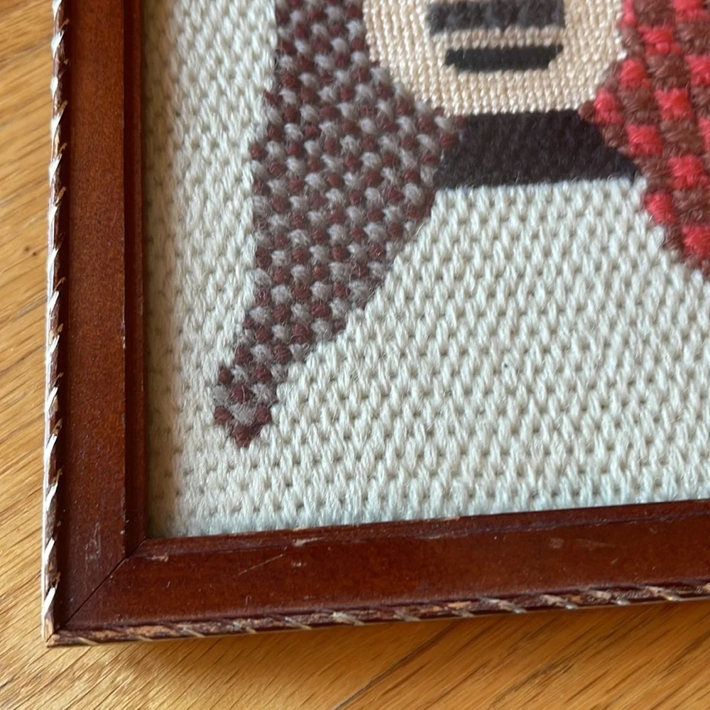 Vintage embroidery bull picture - Picture 4 of 8